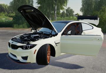 BMW M4 GTS 2016 version 1.1.0.0 for Farming Simulator 2019 (v1.7.x)