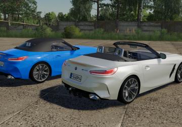 BMW Z4 M40i Roadster version 1.0 for Farming Simulator 2019 (v1.7.x)