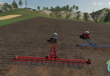 Universal Tooth Harrows PAK version 1.0 for Farming Simulator 2019 (v1.6.x)