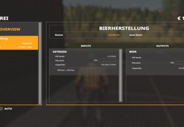 Brauerei Placeable version 1.0.5 for Farming Simulator 2019 (v1.4х)