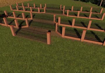 Brick And Metal Fences Pack version 1.1.0.0 for Farming Simulator 2019