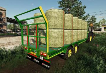 Broughan 28 Foot Bale Trailer Autoload version 1.0.0.0 for Farming Simulator 2019 (v1.6.0.0)