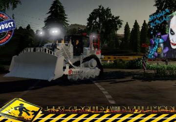 BullDozer Caterpillar D8T «Eiffage» version 1.5 for Farming Simulator 2019 (v1.5.х)