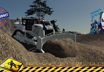 BullDozer Caterpillar D8T «Eiffage» version 1.5 for Farming Simulator 2019 (v1.5.х)