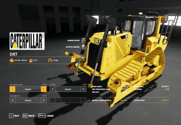 BullDozer CATERPILLAR D8T SDM version 1.0.0.0 for Farming Simulator 2019 (v1.4.1.0)