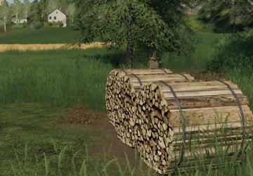 Bunched Firewood version 1.0.0.0 for Farming Simulator 2019 (v1.3.х)