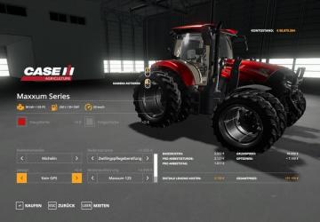 CASE Maxxum 145 CVX version 1.0 for Farming Simulator 2019 (v1.3.0.1)
