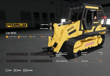 CAT 953C Crawler Loader version 1.0.0.0 for Farming Simulator 2019 (v1.6.0.0)