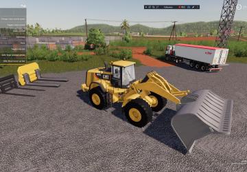 Cat 980K Coal Bucket version 1.0 for Farming Simulator 2019 (v1.5.1.0)