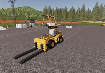Cat 980K Marble Forks version 1.0 for Farming Simulator 2019 (v1.5.1.0)