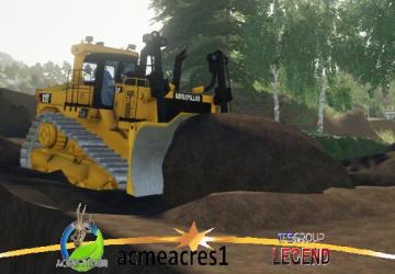 Cat D10T Realistic Crawlers version 1.0 for Farming Simulator 2019 (v1.5.1.0)