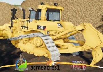 Cat D10T Realistic Crawlers version 1.0 for Farming Simulator 2019 (v1.5.1.0)