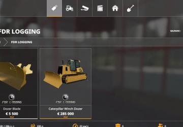 Caterpillar DK6 Blade version 1.0.0.0 for Farming Simulator 2019 (v1.4х)
