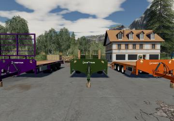 Chieftain Tri Axle Low Loader version 1.0.0.0 for Farming Simulator 2019 (v1.4.x)
