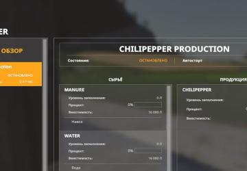 Chili Pepper Prodaction version 1.0.0.0 for Farming Simulator 2019 (v1.5.х)