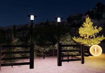 Christmas Market Trees version 1.0.0.0 for Farming Simulator 2019 (v1.7.x)
