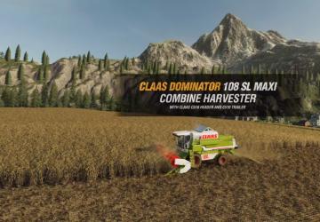 Claas Dominator 208SL & Torion 1914 version 1 for Farming Simulator 2019 (v1.5.1.0)