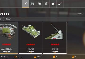 Claas Jaguar 900 version 2.0 for Farming Simulator 2019 (v1.3.х)