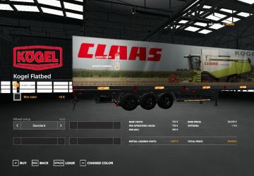 Claas Kogel Autoloader Trailer version 1.0.0.0 for Farming Simulator 2019 (v1.4х)