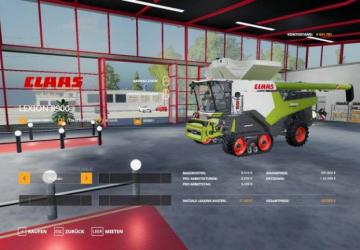 Claas Lexion 8900 version 1.0.0.0 for Farming Simulator 2019