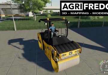 Compactor caterpillar CB44B version 1.0.0.0 for Farming Simulator 2019 (v1.4х)