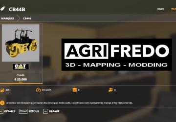Compactor caterpillar CB44B version 1.0.0.0 for Farming Simulator 2019 (v1.4х)