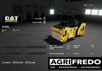 Compactor caterpillar CB44B version 1.0.0.0 for Farming Simulator 2019 (v1.4х)