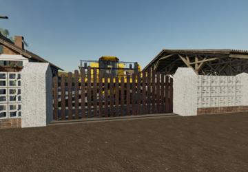 Concrete Brick Fence Pack version 1.2.0.0 for Farming Simulator 2019