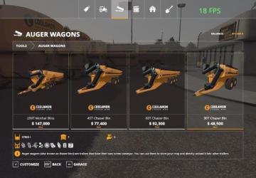 Coolamon Chaser Bins Pack version 1.0 for Farming Simulator 2019