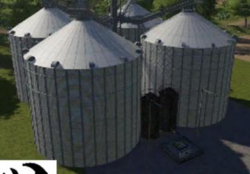 Courtyard Silos / All in one Factory version 3.5 for Farming Simulator 2019 (v1.5.1.0)