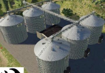 Courtyard Silos / All in one Factory version 3.5 for Farming Simulator 2019 (v1.5.1.0)