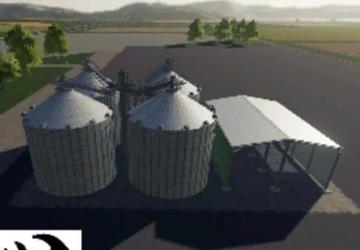 Courtyard Silos / All in one Factory version 3.5 for Farming Simulator 2019 (v1.5.1.0)