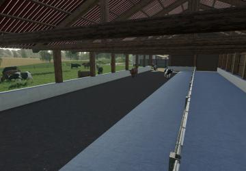 Cowshed with a big willow version 1.1 for Farming Simulator 2019 (v1.4х)