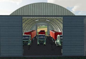 CURVED STEEL SHEDS version 1.0 for Farming Simulator 2019 (v1.3.0.1)