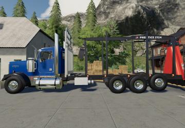D3 Kenworth W900 Rear Mounted version 1.0.0.2 for Farming Simulator 2019 (v1.4.x)