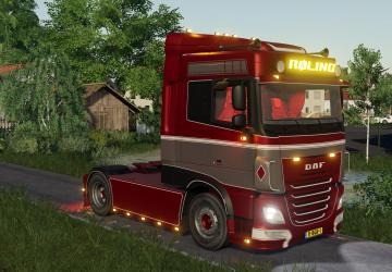 DAF XF Roling version 1.0.0.0 for Farming Simulator 2019 (v1.7.x)