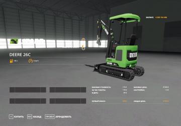 Deere 26C version 1.5 for Farming Simulator 2019 (v1.6.0.0)