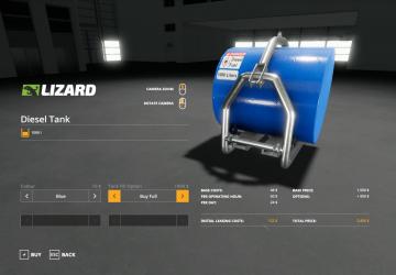 Diesel Fuel Tank version 1.0 for Farming Simulator 2019