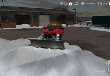 DODGE Power Wagon Plow version 1.0 for Farming Simulator 2019