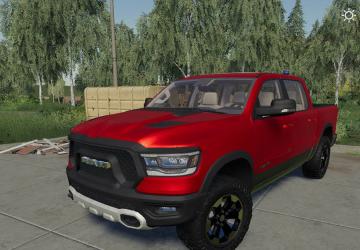 Dodge Ram 1500 blue flashing beacon version 1.0.0.0 for Farming Simulator 2019 (v1.3.х)