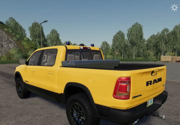 Dodge Ram 1500 blue flashing beacon version 1.0.0.0 for Farming Simulator 2019 (v1.3.х)