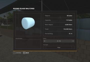 Dynamic Bale Storage Sheds version 1.0 for Farming Simulator 2019