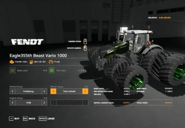 Eagle 355th Beast Vario 1000 version 1.0.0.0 for Farming Simulator 2019 (v1.5.x)