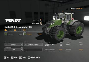 Eagle 355th Beast Vario 1000 version 1.0.0.0 for Farming Simulator 2019 (v1.5.x)