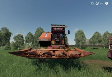Yenisei 1200-1 Red version 1.0 for Farming Simulator 2019 (vFarming simulator 19)