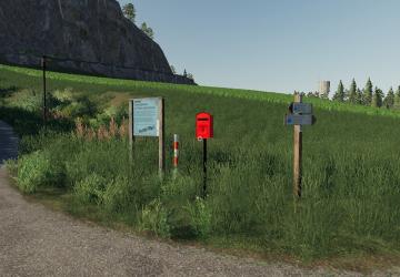 European Style Letterbox With Optional Sleep Trigger v1.0.0.0 for Farming Simulator 2019