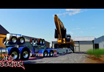 Exile Low Loader With Jeep version 1.0 for Farming Simulator 2019 (v1.6.x)