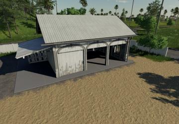 Farmhouse Garage With Working Doors And Light v1.0.0.0 for Farming Simulator 2019
