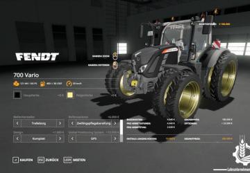 Fendt 700 Vario version 1.3 for Farming Simulator 2019 (v1.3.0.1)