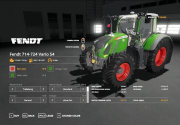 Fendt Vario 700 Series version 1.0.0.0 for Farming Simulator 2019 (v1.6.0.0)